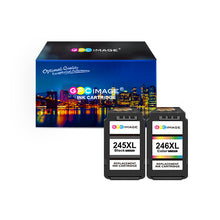 Manufactured Ink Cartridge Replacement for Canon PG-245XL CL-246XL PG-243 CL-244 Ink Cartridge 245 and 246 to use with PIXMA MX492 MX490 MG2420 MG2522 MG2920 TS3320 (1 Black,1 Tri-Color)