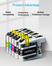 GPC Image Compatible Ink Cartridge Replacement for Brother LC103XL to use with MFC-J870DW MFCJ6920DW MFCJ4510DW MFCJ875DW MFC-J470DW (10-Pack)