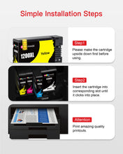GPC Image Compatible Ink Cartridge Replacement for Canon 1200XL PGI-1200 XL 1200XL to use with MAXIFY MB2720 MB2320 MB2700 MB2120 MB2020 MB2350 Printer Tray (Black, Cyan, Magenta, Yellow)