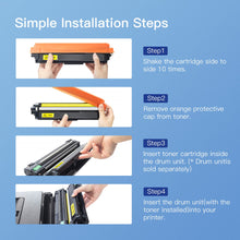 GPC Image Compatible Toner Cartridge Replacement for Brother TN221 TN225 Compatible with MFC-9130CW MFC-9340CDW MFC-9330CDW HL-3170CDW HL-3140CW Printer Tray (2 Black,1 Cyan,1 Magenta,1 Yellow)
