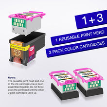 Remanufactured Ink Cartridge Replacement for Canon CL-246XL CL-246 246 XL CL-244 Eco-Saver use with PIXMA MX492 MX490 MG2420 MG2520 MG2522 MG2920 MG2922 IP2820 (1 Print Head+3 Tri-Color)