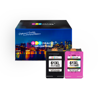Remanufactured Ink Cartridge Replacement for HP Ink Cartridge 61 61XL Ink Used in Envy 4500 Envy 5530 5535 Deskjet 1000 1010 1510 2540 Officejet 2620 4630 4635 (1 Black 1 Tri-Color,2-Pack)