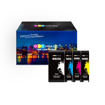 Remanufactured Ink Cartridge Replacement for HP 932XL 933XL 932 933 to use with Officejet 7110 6600 6700 6100 7612 7610 Printer (Black,Cyan,Magenta,Yellow)