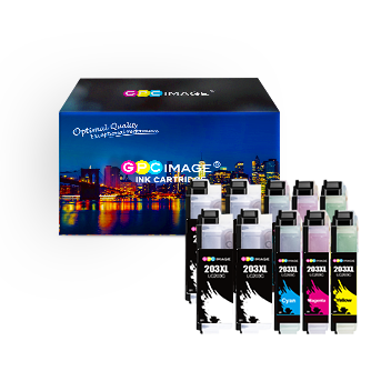 Compatible Ink Cartridge Replacement for Brother LC203 LC203XL to use with MFC-J480DW MFC-J880DW MFC-J460DW MFC-J680DW MFC-J885DW J4420DW J485DW (4 Black,2 Cyan,2 Magenta,2 Yellow) 10-Pack