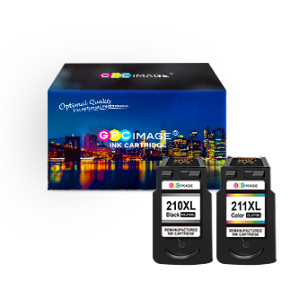 Remanufactured Ink Cartridge Replacement for Canon PG-210XL 210XL CL-211XL 211XL to use with PIXMA MP240 MP230 MP480 IP2702 IP2700 MP495 MX410 MX420 MX330 MX340 Printer (Black, Tri-Color)
