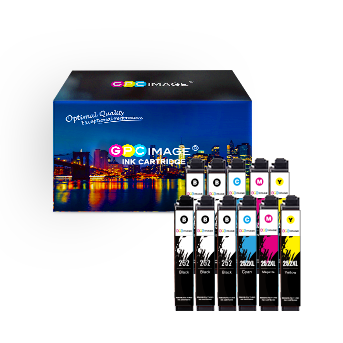 Remanufactured Ink Cartridges Replacement for Epson 252XL 252 XL T252 T252XL to Use with Workforce WF-3640 WF-3620 WF-7710 WF-7720 WF-7110 WF-7210 WF-7610 Printer (5BK, 2C, 2M, 2Y)