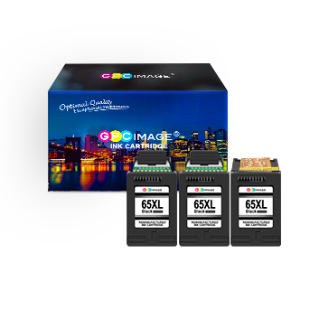 Remanufactured Ink Cartridge Replacement for HP 65 65XL 65 XL N9K04AN Eco-Saver use with DeskJet 3720 3721 3752 2621 2652 Envy 5055 5052 5058 5012 AMP 100 10 125 (1 Print Head+3 Black)