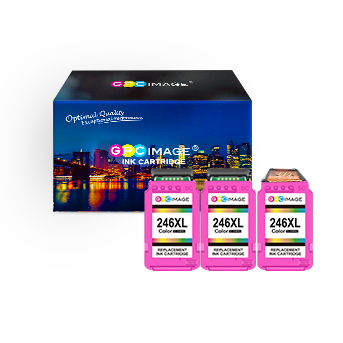 Remanufactured Ink Cartridge Replacement for Canon CL-246XL CL-246 246 XL CL-244 Eco-Saver use with PIXMA MX492 MX490 MG2420 MG2520 MG2522 MG2920 MG2922 IP2820 (1 Print Head+3 Tri-Color)