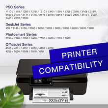 Remanufactured Ink Cartridge Replacement for HP 56 C6656AN to use with Deskjet 5650 5850 5150,Officejet 4215 5610 6110,Photosmart 7150 7260 7350 7960,PSC 2510 1210 Printer Ink (2 Black)