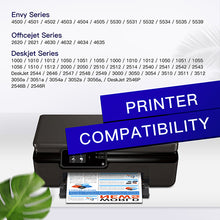 Remanufactured Ink Cartridge Replacement for HP Ink Cartridge 61 61XL Ink Used in Envy 4500 Envy 5530 5535 Deskjet 1000 1010 1510 2540 Officejet 2620 4630 4635 (1 Black 1 Tri-Color,2-Pack)