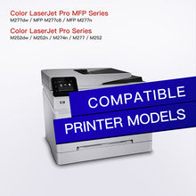 Compatible Toner Cartridge Replacement for HP 201X 201A CF400X CF401X CF402X CF403X CF400A Toner to use with Color Laserjet Pro MFP M277dw M252dw M277n M252n MFP M277c6 Printer Ink (4-Pack)