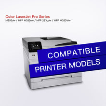 Compatible Toner Cartridge Replacement for HP 206A W2110A W2111A W2112A W2113A 206X to use with Color Laserjet Pro M255dw MFP M283fdw M283cdw M282nw M283 M255 Printer Toner (4 Pack)