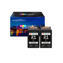 Remanufactured Ink Cartridge Replacement for HP 21 C9351AN to use with FAX 3180 1250 deskjet f380 D1520 D2430 F335 F1530 D1520 F300 F1455 D2430 PSC 1401 1410 1417 1415 Printer (2-Black)