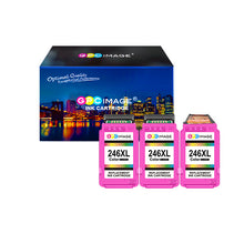 Remanufactured Ink Cartridge Replacement for Canon CL-246XL CL-246 246 XL CL-244 Eco-Saver use with PIXMA MX492 MX490 MG2420 MG2520 MG2522 MG2920 MG2922 IP2820 (1 Print Head+3 Tri-Color)
