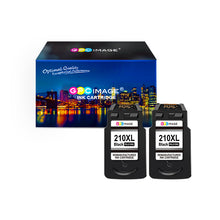 Remanufactured Ink Cartridge Replacement for Canon PG210XL PG-210XL 210XL to use with PIMAX IP2702 IP2700 MP280 MP230 MX320 MX410 MP230 MX350 MP250 MP490 MX360 MX420 MP270 (2 Black)