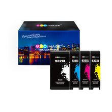 Remanufactured Ink Cartridge Replacement for HP 932XL 933XL 932 933 to use with Officejet 7110 6600 6700 6100 7612 7610 Printer (Black,Cyan,Magenta,Yellow)