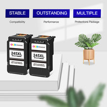 Remanufactured Ink Cartridge Replacement for Canon PG-245XL PG-245 245XL 245 XL PG-243 Ink Cartridge to use with PIXMA MX492 MX490 TR4520 TS3120 MG2420 MG2522 MG2922 MG2520 IP2820 (2 Black)